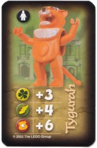 LEGO onderdeel Orient Expedition Game Card, Villain - Tygurah 4189423pb03