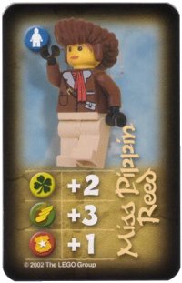 LEGO part Orient Expedition Game Card, Hero - Miss Pippin Reed (Mount Everest) 4189425pb02