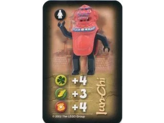 LEGO onderdeel Orient Expedition Game Card, Villain - Jun-Chi (4189429pb01)
