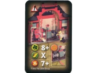 LEGO onderdeel Orient Expedition Game Card, Hazard - Jun-Chi's Gate (4189429pb02)