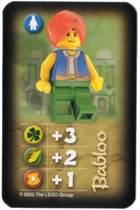 LEGO part Orient Expedition Game Card, Hero - Babloo 4189430pb01