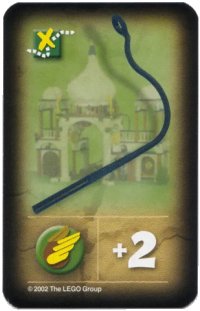 LEGO part Orient Expedition Game Card, Item - Whip 4189430pb04