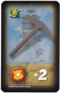LEGO onderdeel Orient Expedition Game Card, Item - Pickaxe (Mount Everest) 4189431pb03