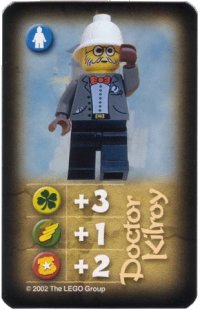 LEGO part Orient Expedition Game Card, Hero - Doctor Kilroy (Mount Everest) 4189431pb04