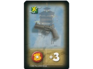 LEGO onderdeel Orient Expedition Game Card, Item - Pistol (Mount Everest) (4189435pb04)