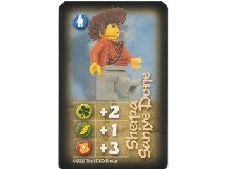 LEGO onderdeel Orient Expedition Game Card, Hero - Sherpa Sanjye Dorje (4189435pb09)