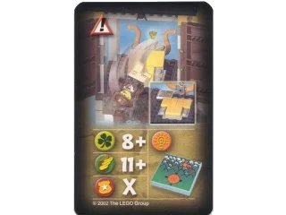 LEGO onderdeel Orient Expedition Game Card, Hazard - Johnny Thunder Falling (4189435pb16)