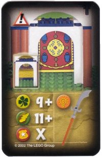 LEGO onderdeel Orient Expedition Game Card, Hazard - Tapestry 4189436pb07