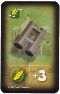 LEGO part Orient Expedition Game Card, Item - Binoculars (India) 4189436pb11
