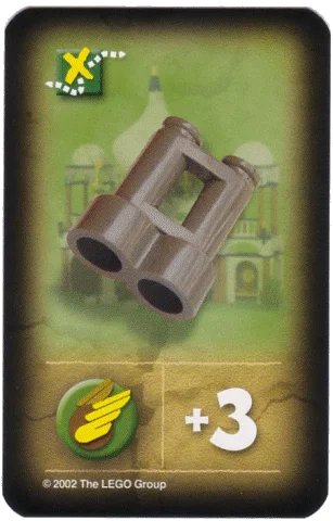 LEGO onderdeel Orient Expedition Game Card, Item - Binoculars (India) (4189436pb11)
