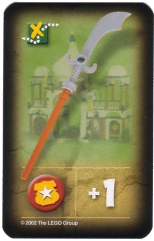 LEGO onderdeel Orient Expedition Game Card, Item - Polearm (4189436pb12)