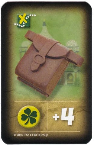 LEGO onderdeel Orient Expedition Game Card, Item - Backpack (India) (4189436pb13)
