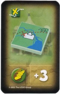 LEGO onderdeel Orient Expedition Game Card, Item - Indian Map 4189436pb14