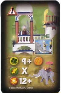 LEGO part Orient Expedition Game Card, Hazard - Guard Under Arch 4189436pb16