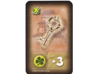 LEGO onderdeel Orient Expedition Game Card, Item - Key (4189440pb01)