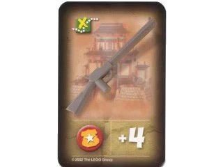 LEGO onderdeel Orient Expedition Game Card, Item - Rifle (China) (4189440pb02)