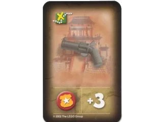 LEGO onderdeel Orient Expedition Game Card, Item - Pistol (China) (4189440pb03)