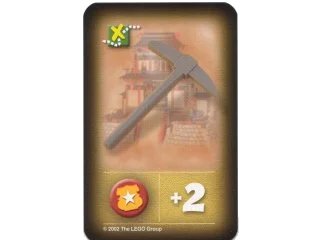 LEGO onderdeel Orient Expedition Game Card, Item - Pickaxe (China) (4189440pb07)