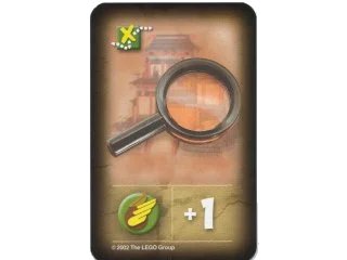 LEGO onderdeel Orient Expedition Game Card, Item - Magnifying Glass (4189440pb09)