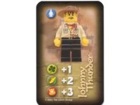 LEGO onderdeel Orient Expedition Game Card, Hero - Johnny Thunder (China) 4189440pb12