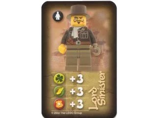LEGO onderdeel Orient Expedition Game Card, Villain - Lord Sinister (China) (4189440pb16)