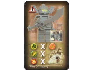 LEGO onderdeel Orient Expedition Game Card, Hazard - Dragon Fortress Guardian (4189440pb18)
