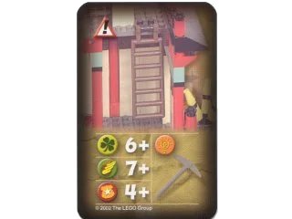 LEGO onderdeel Orient Expedition Game Card, Hazard - Dragon Fortress Ladder (4189440pb23)