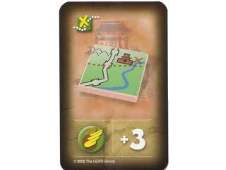 LEGO onderdeel Orient Expedition Game Card, Item - China Map (4189440pb26)