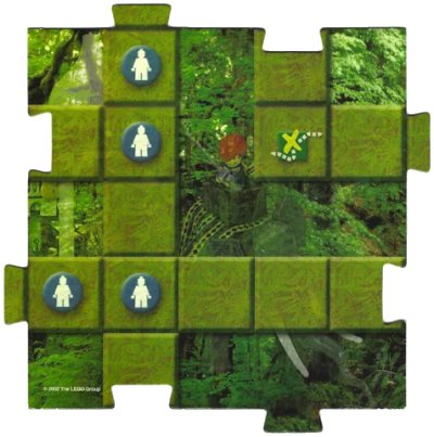LEGO onderdeel Orient Expedition Gameboard Square - India 1 (4189443pb01)