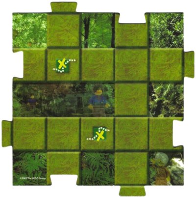 LEGO onderdeel Orient Expedition Gameboard Square - India 3 (4189443pb03)