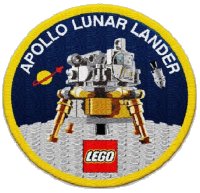 LEGO part Patch, Sew-On Cloth Round, Apollo Lunar Lander 5005907