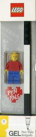 LEGO part Pen, Gel Pen - Black with Minifigure 52601