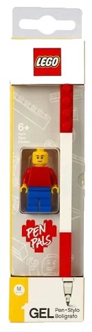 LEGO onderdeel Pen, Gel Pen - Red with Minifigure (52602)