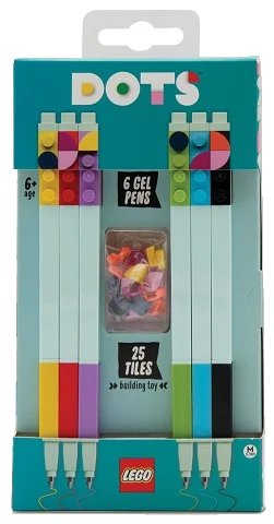 LEGO onderdeel Pen Set, Dots, 6 Gel Pens and 25 Tiles (52798)