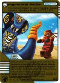 LEGO onderdeel NINJAGO Masters of Spinjitzu Deck #2 Game Card *4 - Hypnobrai Rattle (Golden Card) 6007959