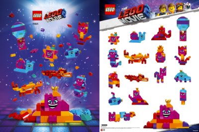LEGO part Queen Watevra's Build Whatever Box! Inspiration Models (Double-Sided) (6275961)