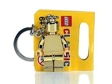 LEGO onderdeel Golden Minifigure Key Chain (Chrome Gold) (852688)