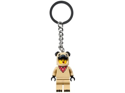 LEGO part French Bull Dog Guy Key Chain (854158)