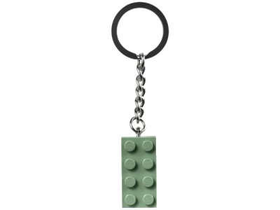 LEGO onderdeel 2 x 4 Brick - Sand Green Key Chain (854159)
