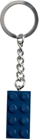 LEGO onderdeel 2 x 4 Brick - Dark Blue Key Chain 854237
