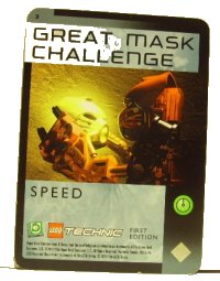 LEGO part BIONICLE Great Mask Challenge Game Card   3 BioGMC003