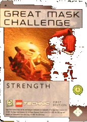 LEGO part BIONICLE Great Mask Challenge Game Card   4 (BioGMC004)