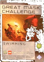 LEGO part BIONICLE Great Mask Challenge Game Card   5 (BioGMC005)