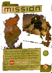 LEGO part BIONICLE Great Mask Challenge Game Card  16 BioGMC016
