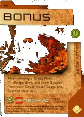 LEGO part BIONICLE Great Mask Challenge Game Card  34 BioGMC034