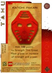LEGO part BIONICLE Great Mask Challenge Game Card  43 BioGMC043