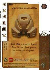 LEGO part BIONICLE Great Mask Challenge Game Card  52 (BioGMC052)