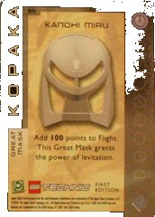 LEGO part BIONICLE Great Mask Challenge Game Card  55 (BioGMC055)