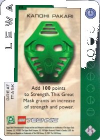 LEGO part BIONICLE Great Mask Challenge Game Card  73 BioGMC073
