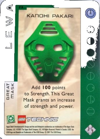 LEGO part BIONICLE Great Mask Challenge Game Card  73 (BioGMC073)